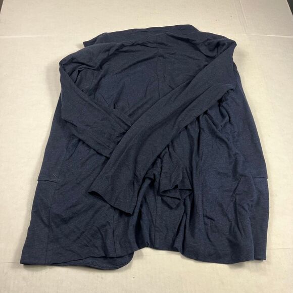 J.Jill Linen Blend Blazer Blue Casual Business Chic Everyday Preppy Jacket M - Picture 10 of 11